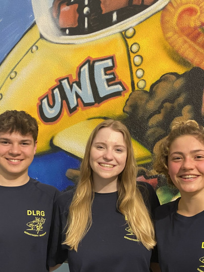 Jugendleiter-Team: Katharina Rank, Luna Barisch und Marius Möglich