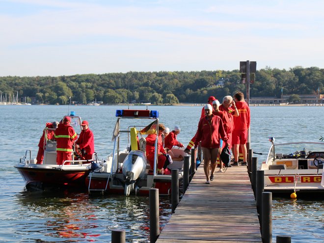 Die Teilnehmenden kommen an