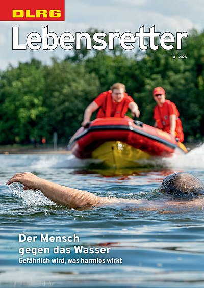 Titelbild Lebensretter 3-2026, DLRG Verbandskommunikation